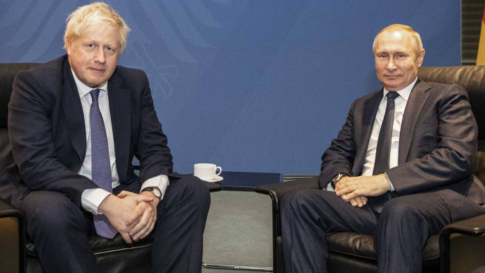 BORIS JOHNSON VLADIMIR PUTIN